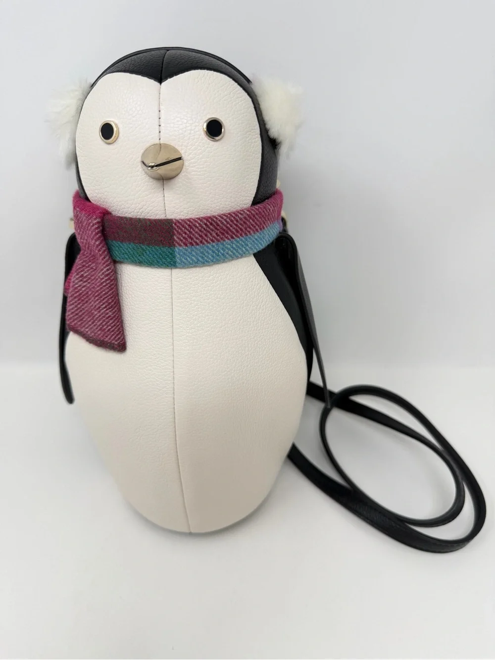 Kate Spade New York Morty Penguin Crossbody Bag Black White